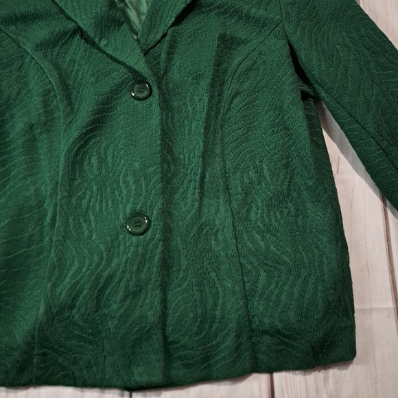Briggs New York Green Blazer 1X - Picture 5 of 12